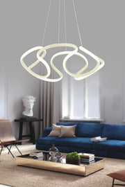 Honos Cream Modern Pendant Lamp Led Chandelier Living Room Kitchen Room Led Chandelier