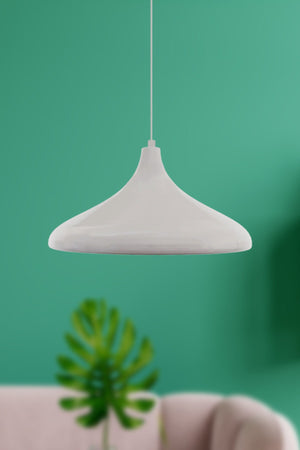 Nil Special Design Modern Bright White Living Room - Kitchen - Cafe Metal Single Pendant Lamp Chandelier