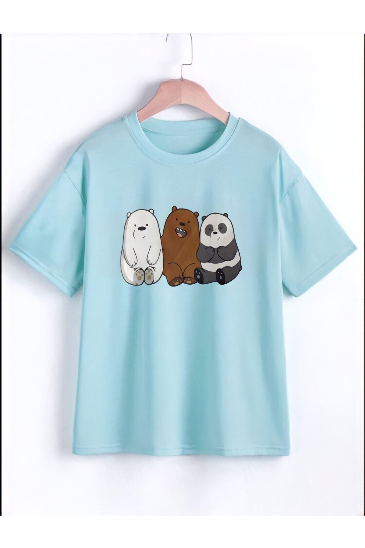 Pandas Printed Girls/Boys T-Shirt