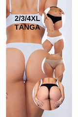 Women's Bato Thong Panties - 2 Black, 1 White, 2 Ten (2XL, 3XL, 4XL) - 5 Pieces - Swordslife