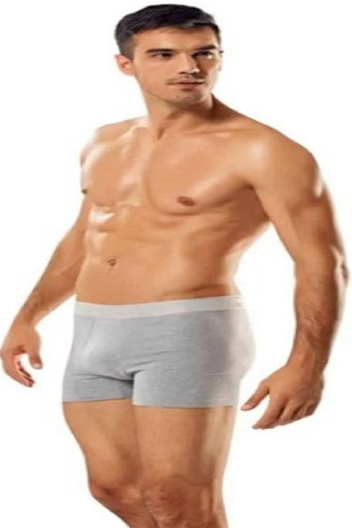 Men's Lycra Elastane Boxer Gray Color 5-Pack Abani Classic