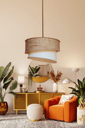 Wind Redro Wicker Pendelleuchte Kronleuchter E548