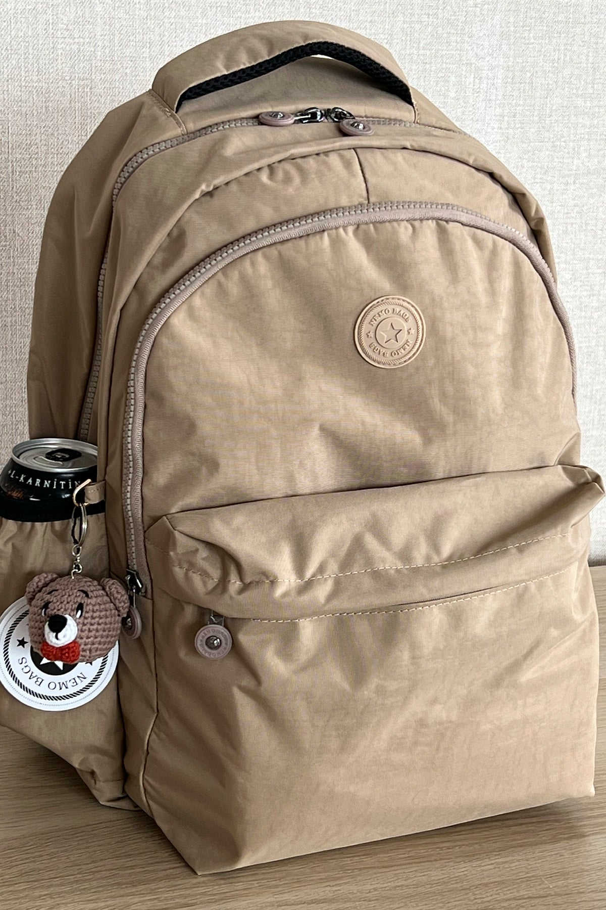 Dunkelgelber Rucksack Schultasche 14 Zoll Duomino Laptop Reisetasche 18 L 40X30X15Cm Nemobags