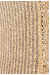 Morocco Mrc 07 Gray Straw Textured Round Bath Mat Closet Set 75 Cm Diameter - Swordslife