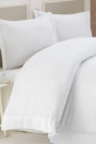 New York White Cotton-satin Oversized Duvet Cover - Swordslife