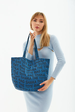 Indigo U50 Snap Closure The Tote Bag Printed Canvas Fabric Casual Women'S Arm And Shoulder Bag U:35