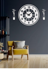 Decorative Wall Clock Vase Painting - Swordslife