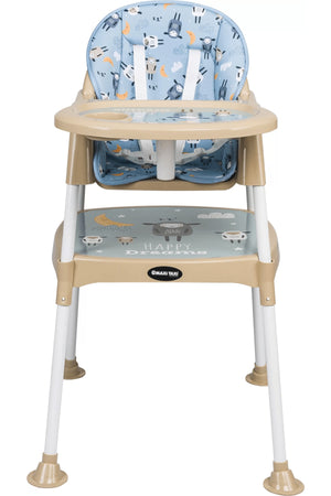 Baby Fütterung 3In1 Arbeitstisch Hochstuhl Creme Lamm