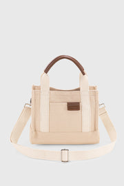 Women'S Cream Canvas Tote Bag 232