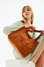 Tile U45 Snap Closure The Tote Bag Embroidered Canvas Fabric Casual Women'S Arm And Shoulder Bag 25
