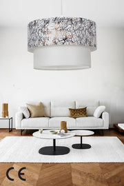 Cake Pendant Chandelier Gilded