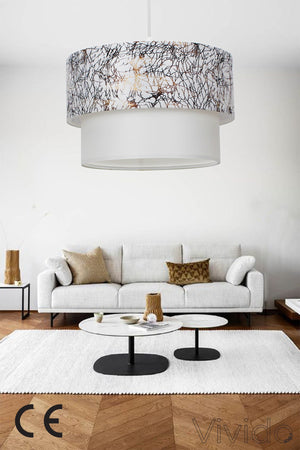 Cake Pendant Chandelier Gilded