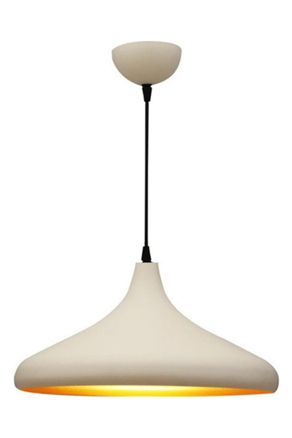 Nil Special Design Modern Retro Metal Living Room Cafe-Kitchen-Bedroom Cream Single Pendant Lamp Chandelier