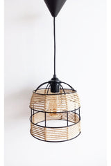 Rope Wrapped Kitchen Entrance (hall) Young Room Dome Pendant Lamp Chandelier