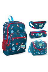 Astronaut Printed Boy's 4-Piece Primary School Bag Set
