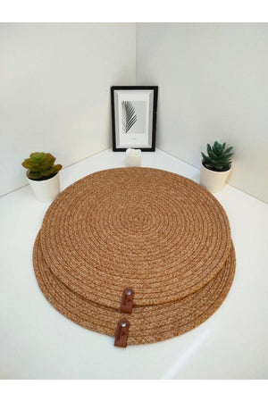 Decorative Snail Jute Woven Cover Table Placemat - Swordslife