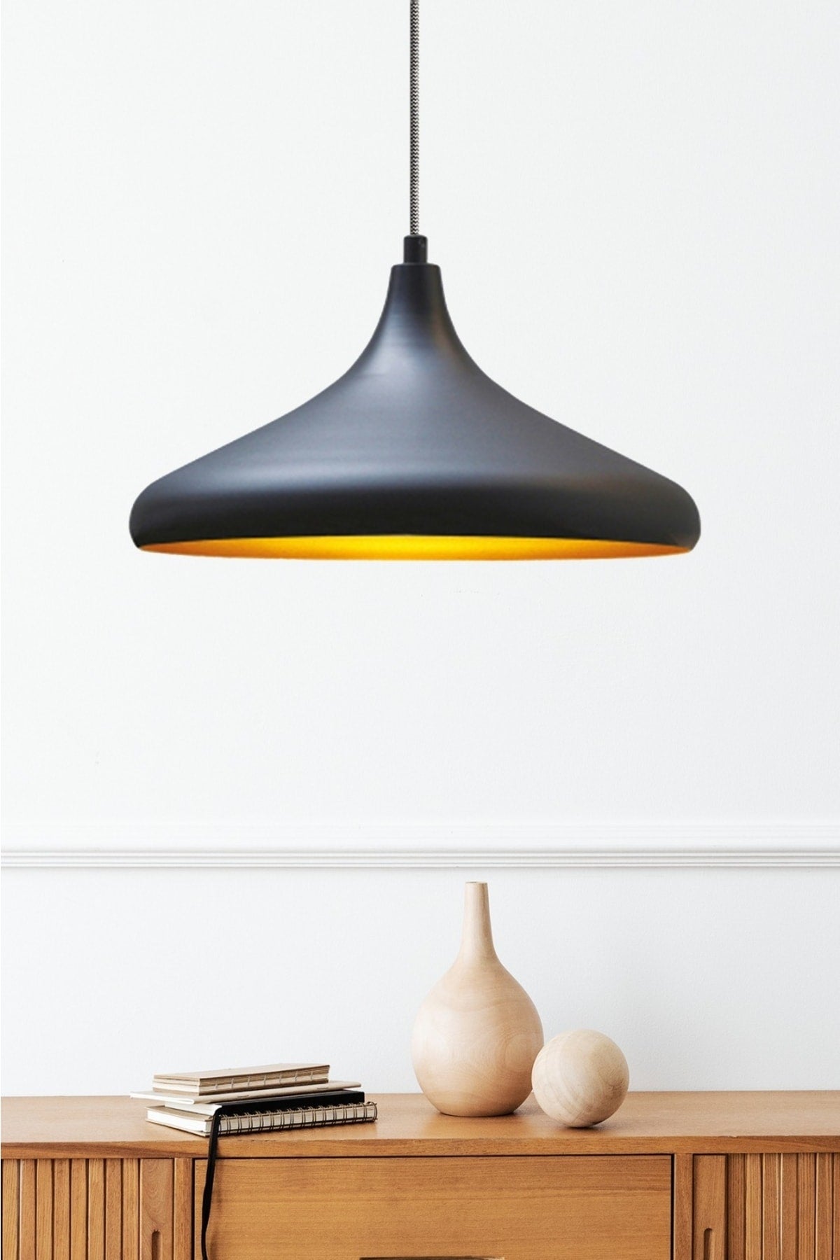 Champion Black Special Cable Chandelier - Aluminum 35 Cm Cafe Rustic Pendant Lamp Kitchen Lamp Models