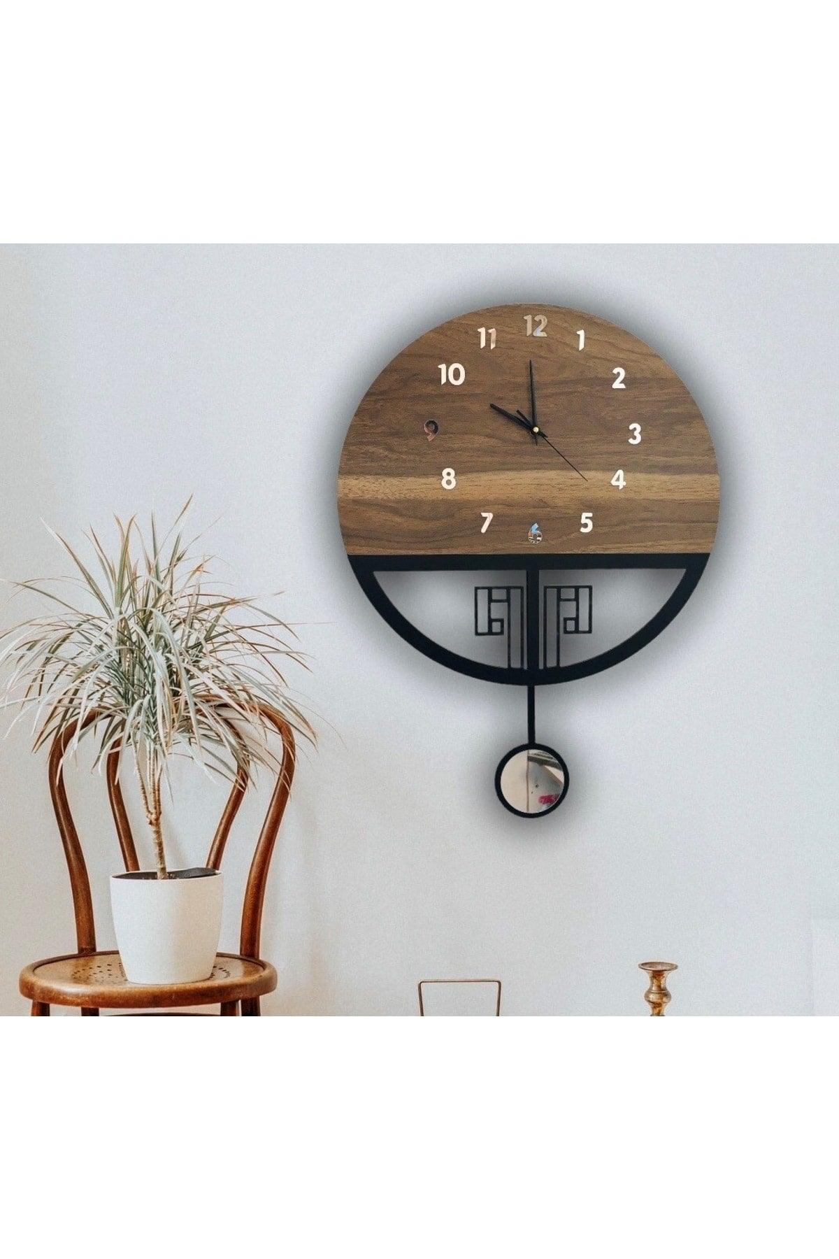 (WITH SILENT MECHANISM) Pendulum Wooden Wall Clock, Pendulum Clock, Wall Clock, Wooden Wall Clock - Swordslife