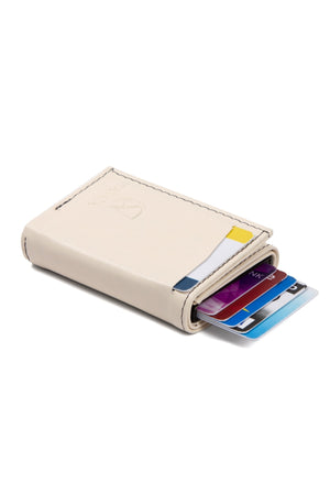 Men'S Vegan Leather Black Cash Money Compartment Sliding Mechanism Wallet Card Holder