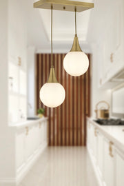 Damla 2-reihige antike moderne Pendelleuchte Küche Wohnzimmer Wohnzimmer Pendelleuchte Kronleuchter