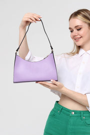 Lila Baguette Baguette Hand- und Schultertasche Gc009020
