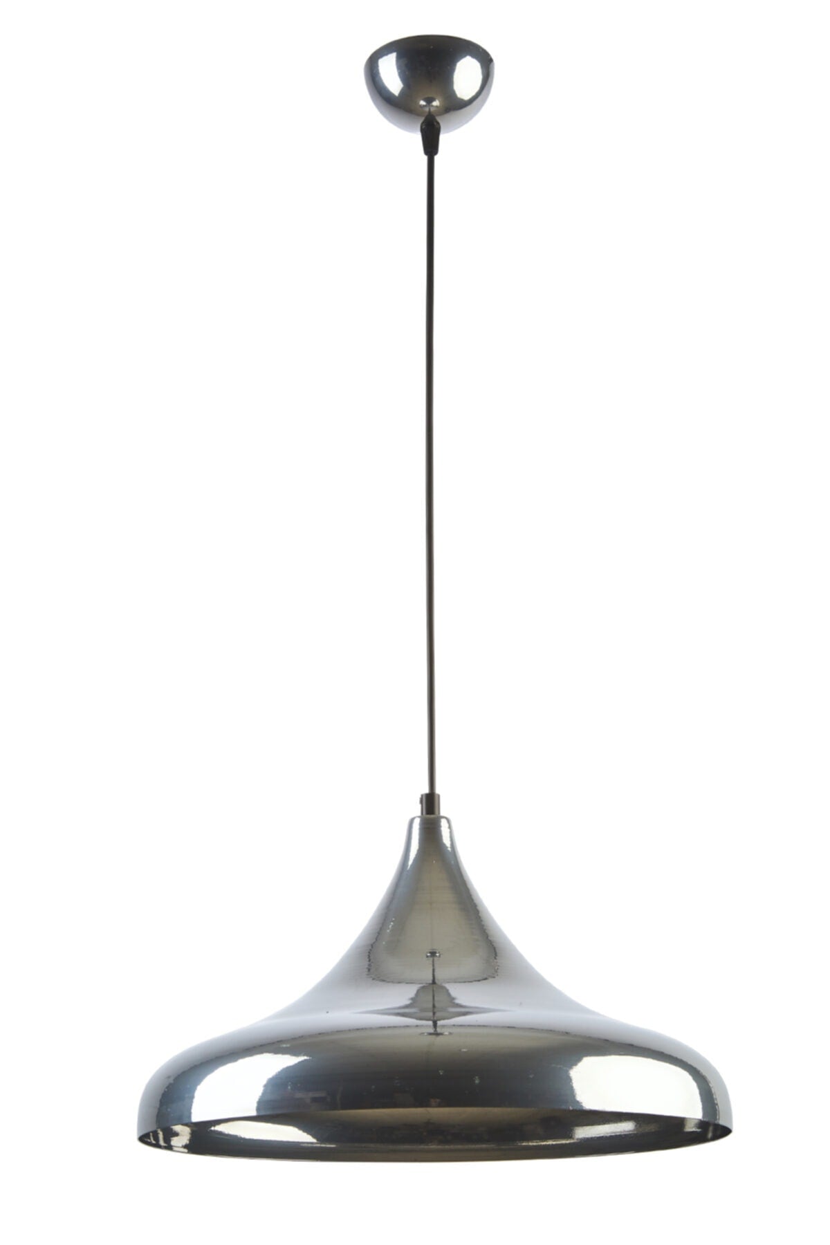 Nil Special Design Modern Retro Metal Living Room Cafe-Kitchen-Bedroom Silver Single Pendant Lamp Chandelier