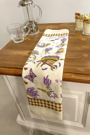 Kitchen Cotton Printed 30x50 Cm Hand Face Kitchen Towel Soft Patterned Water Absorbent Towel - Swordslife