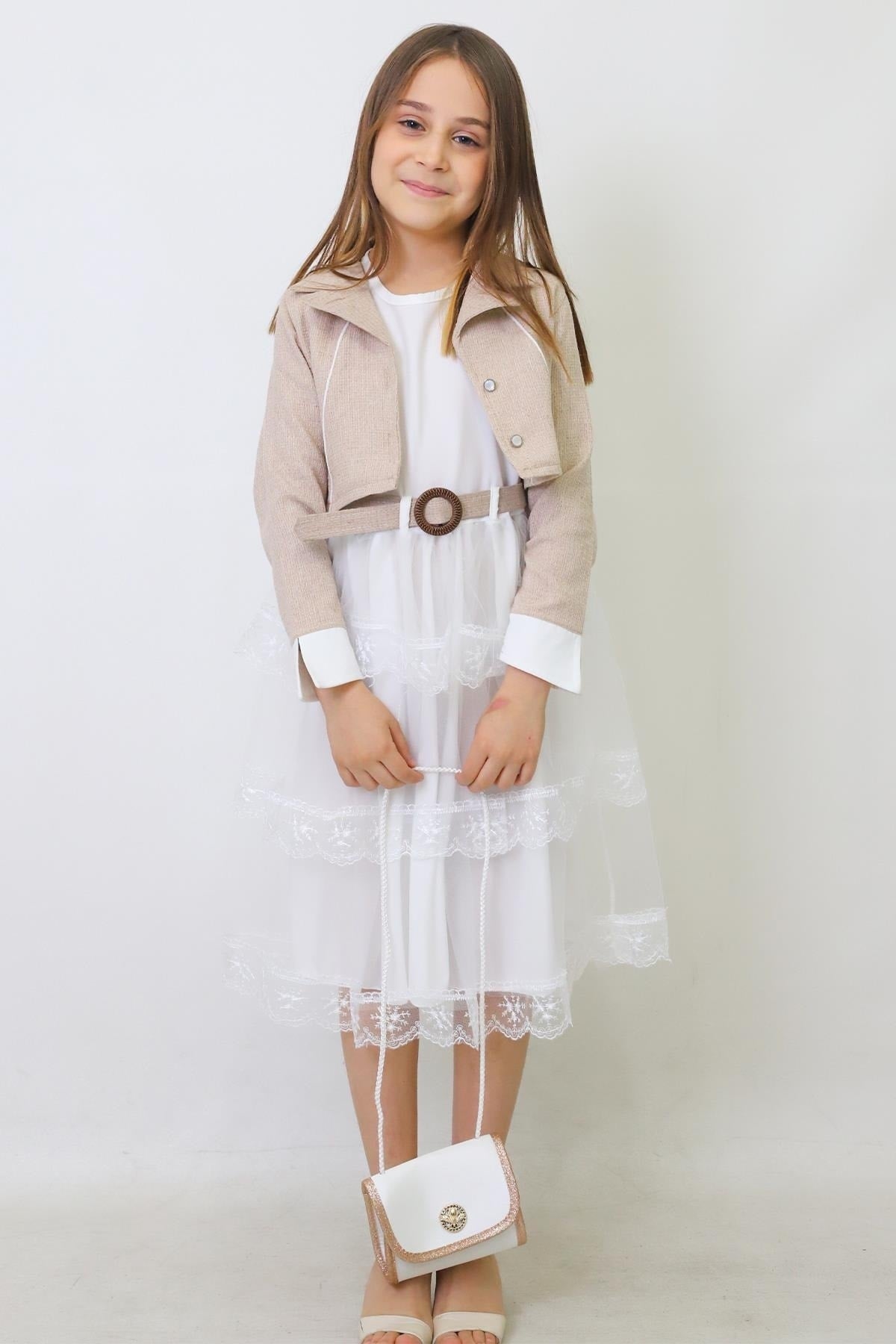 Girl Summer Skirt And Bag Dress Set (2026 New Season 117)