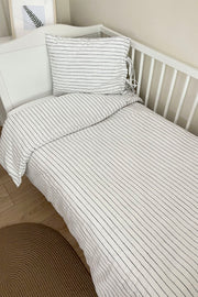 Linen Duvet Cover Set (100X150 - 35X45) - Thin Lined