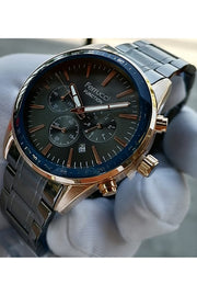 Black Men'S Wristwatch 3 Atm Waterproof Functions Active Stainless Steel