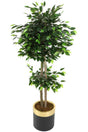 Artificial Benjamin Tree in Metal Pot 160 Cm. - Swordslife