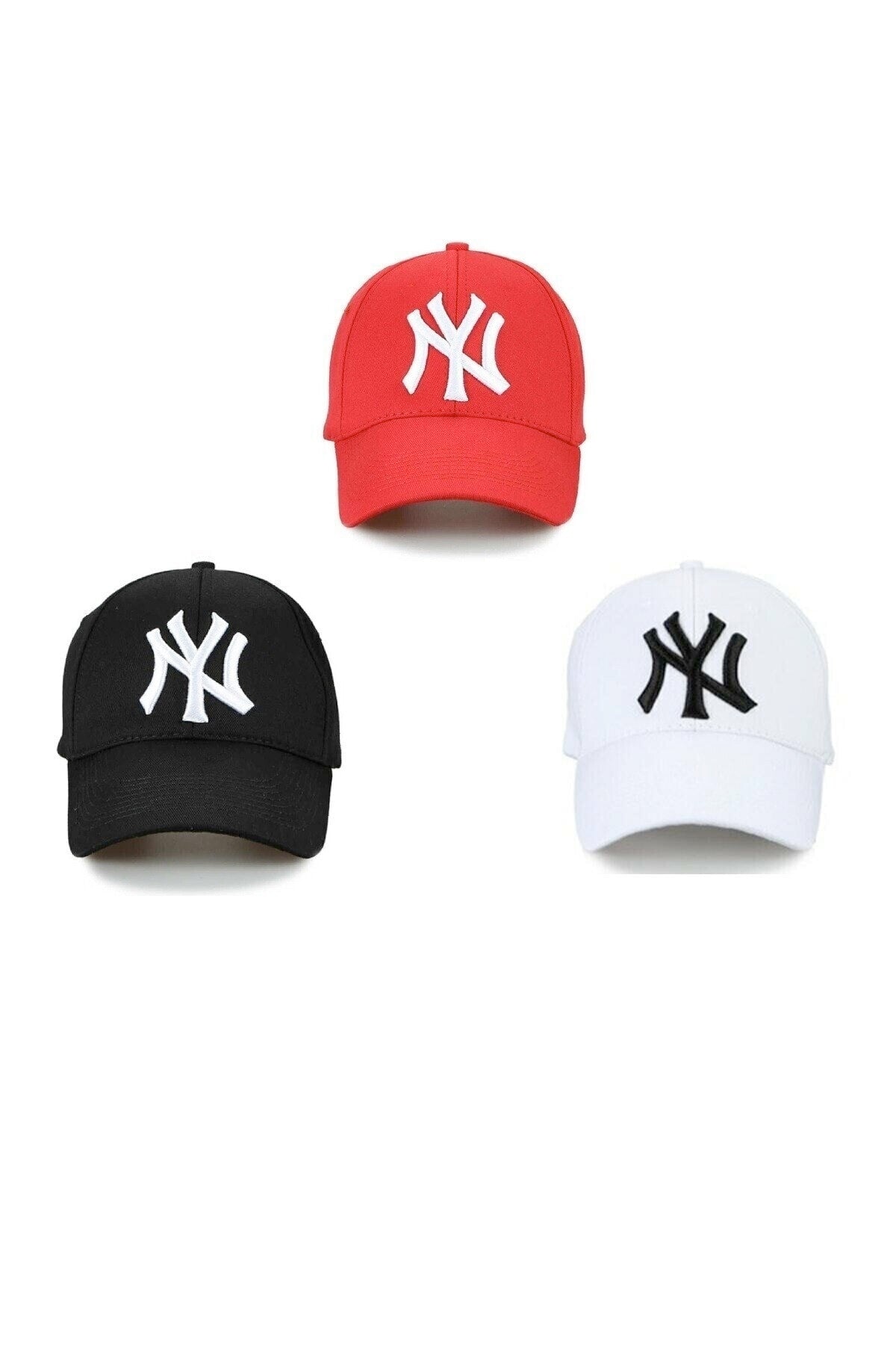 Unisex Ny 3 Pcs Red Hat Set