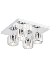 Lara 4-Piece Chrome Y-10 Chandelier