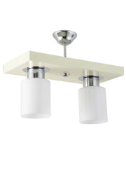 Double Modern Sports Model Rectangular Tray Cream Chandelier