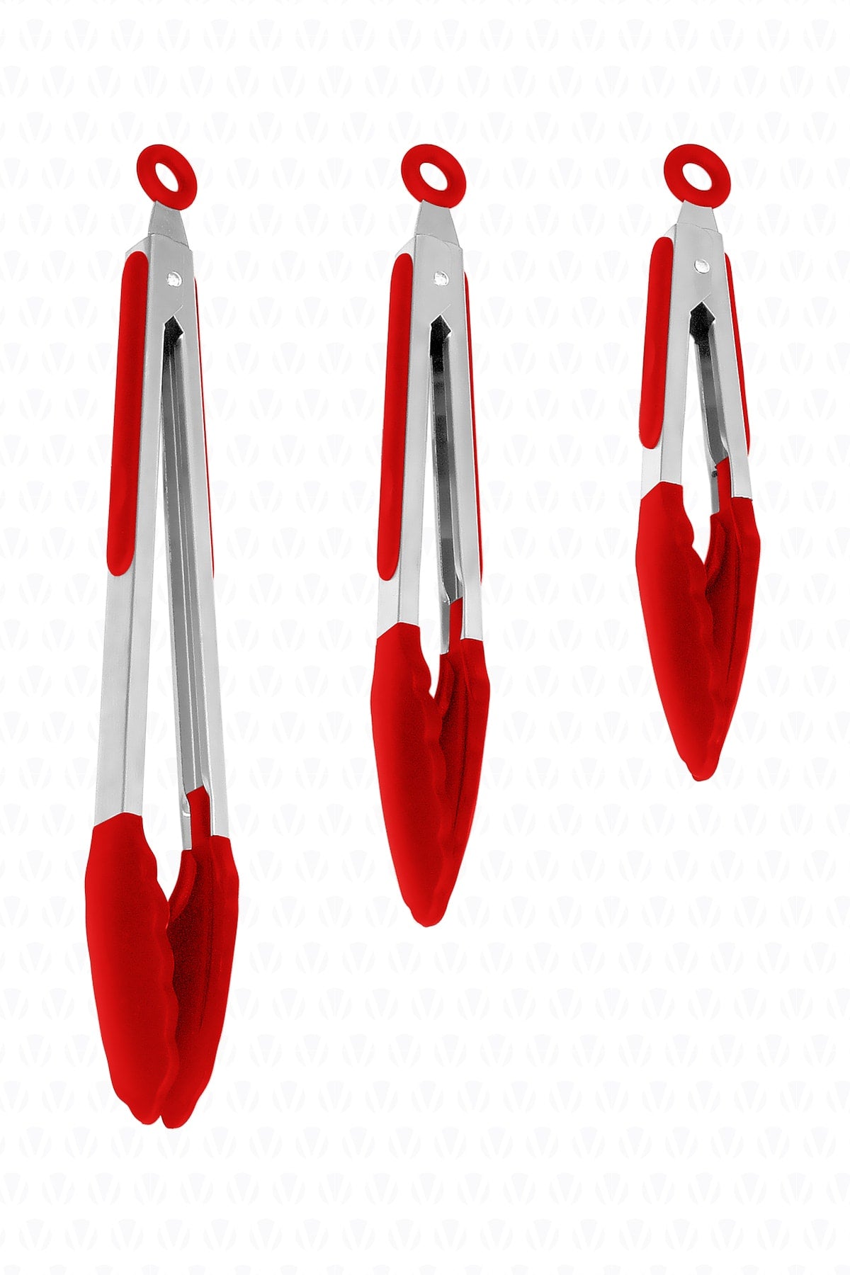 Midori Metallgriff Silikon Tip Lock System Smart 3 Zangen Set Rot
