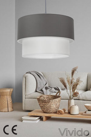 Cake Pendant Lamp Chandelier Anthracite