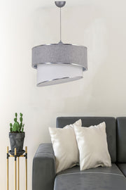 Landra Single Pendant Lamp Chandelier Gray