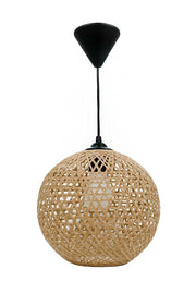 Wicker String Ball Pendant Lamp Natural Lighting Nl021 21 Cm