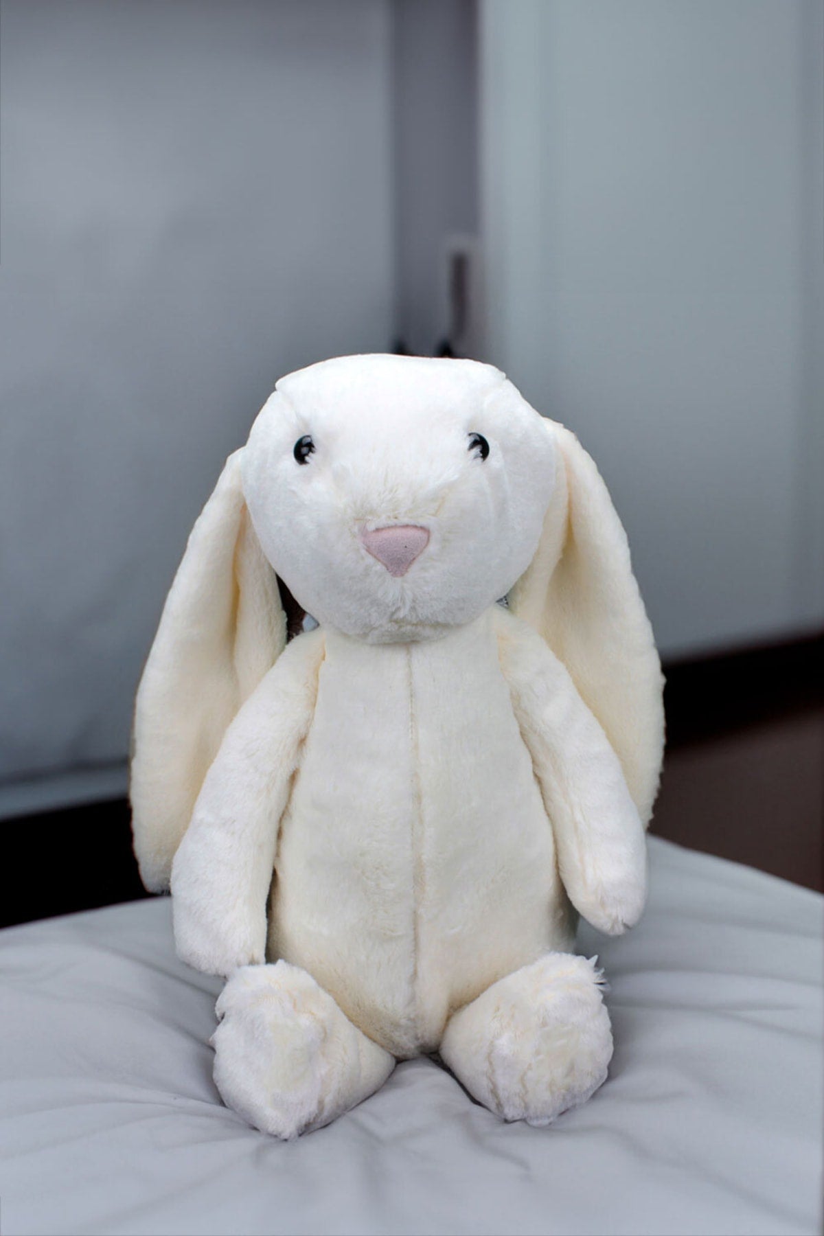 Furry Rabbit Plush 50cm Ecru