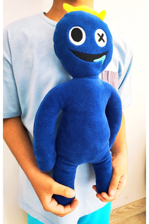 Rainbow Friends Blue Crown Monster Plüschtier (blaue Farbe)