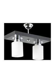 Double Modern Sports Model Rectangular Tray Black Chandelier