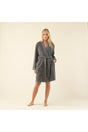 Chic Women's Bathrobe Anthracite - Swordslife