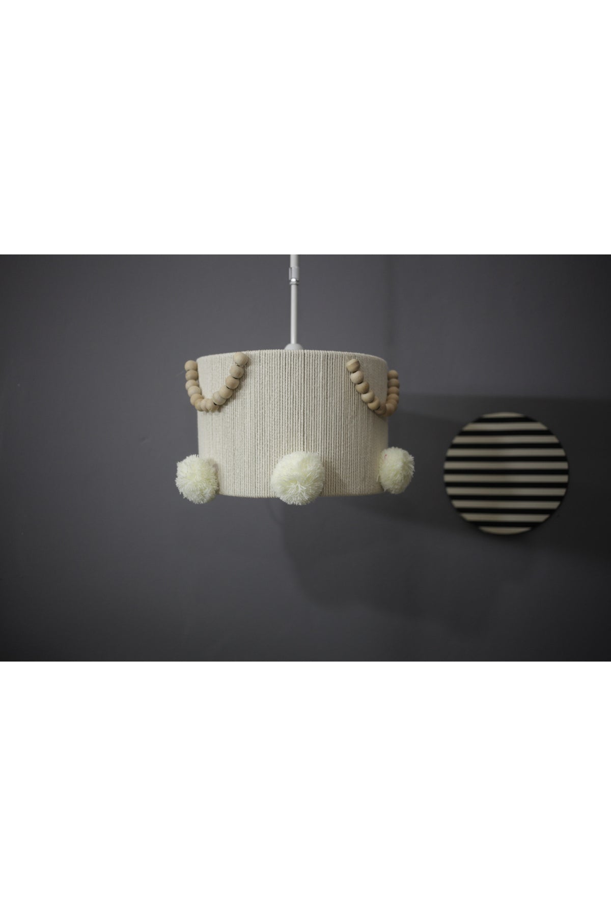 Poplinhome Ecru Macrame Chandelier Children'S Room Chandelier Baby Room Chandelier 0102