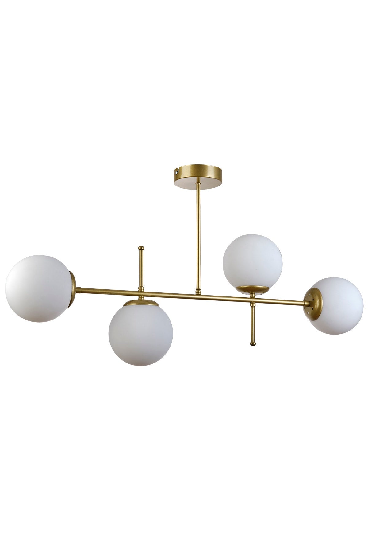 Feris Modern Design Living Room Kitchen Bedroom Antique Color White Glass 4-Piece Chandelier