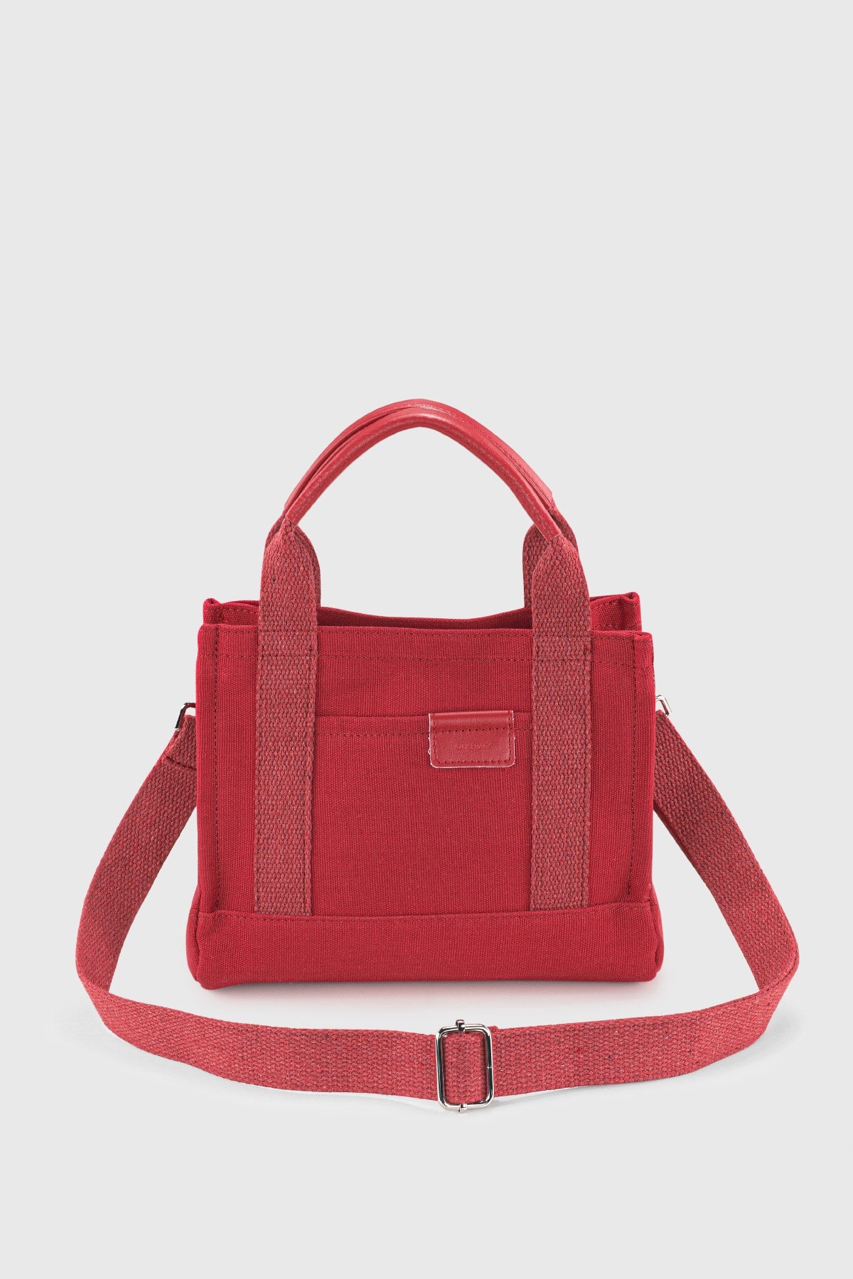 Rote Canvas-Tragetasche für Damen 232