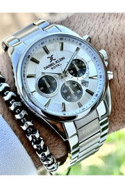 Herren Stahl Armbanduhr + Armband