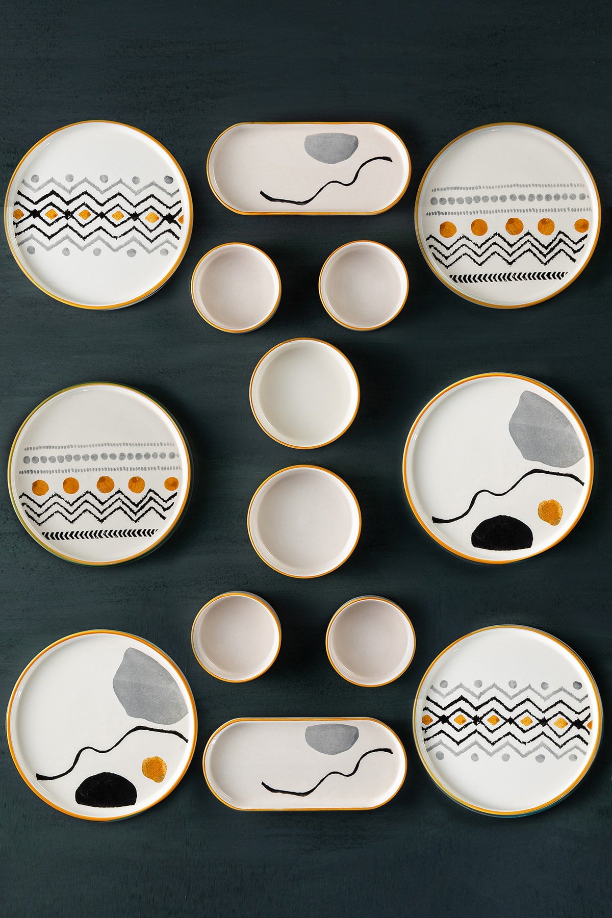 14 Pcs Breakfast Set For 6 People Axial