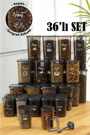 36 Pieces White Sergrfi Etched Peggy Square Supplies With Spoon Bahrt Full Set 8X(1.75, 1,2, 0.55) 12X(0.45) Ant