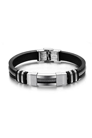 Auger Steel Herrenarmband aus Gummistahl DD94