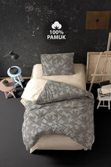 Ranforce Single Bed Linen Duvet Cover Set Labyrinth Stone - Swordslife